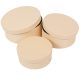 Papír doboz kerek beige D20-18-15cm 3db-os