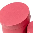 Papír doboz magas kerek glas juta burgundi D17-15cm 2db-os
