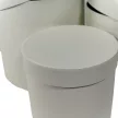 Papír doboz magas kerek bright white 20-17,5-15cm 3db-os