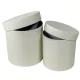 Papír doboz magas kerek bright white D17-15cm 2db-os