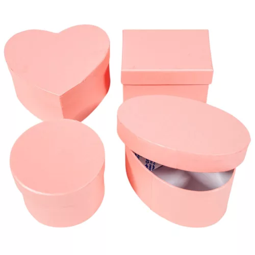 Papír doboz kerek mistic pink D20-17,5-15cm 3db-os