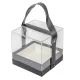 Ajándék doboz plexi fekete14x14cm