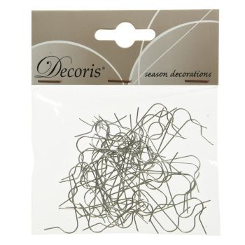 Karácsonyfa dísz akasztó ezüst 50db-os