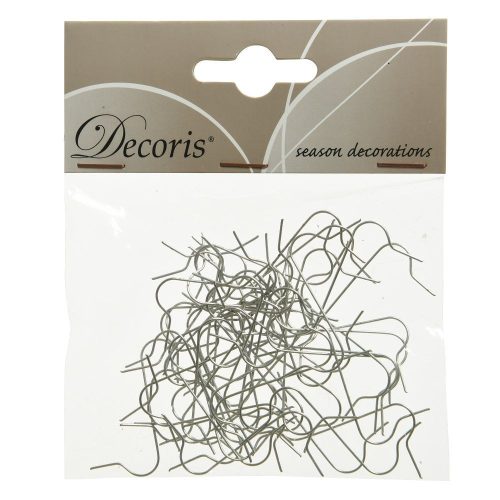 Karácsonyfa dísz akasztó ezüst 50db-os