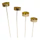 Mécsestartó pálcán lépcsős 25-15cmx4,2cm arany 4db-os