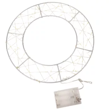 Koszorú drót 100 LED-es elemes (elem nélkül) D30cm