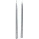 Metál ceruza gyertya  ezüst  230x10mm 8db/csom (db ár)