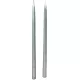 Metál ceruza gyertya  ezüst  230x10mm 8db/csom (db ár)