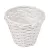 Háncs kosár bélelt fehér D18cm M15cm
