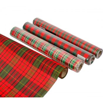 Kockás dekor anyag 35x200cm