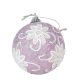 Csipke mintás habgömb fagyos lila 8cm
