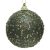 Arany flitteres gömb fenyő zöld 8cm