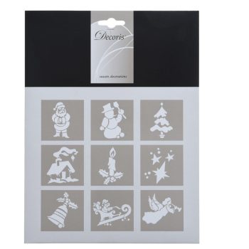 Stencil minta 18x25cm 9db-os