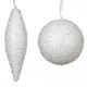 Habgömb, csepp havas fehér 8-14cm