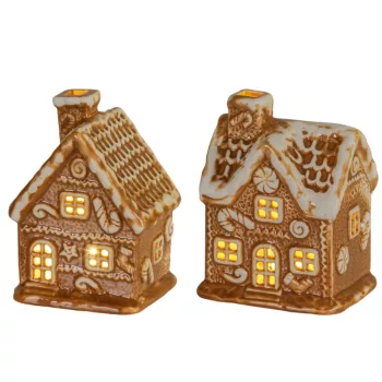 Mézeskalács házikó LED-es M11cm 