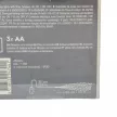 Ezüst drótkábeles korbács 60 LED-es elemes (elem nélkül) meleg