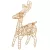 Szarvas 10 LED-es arany M21cm