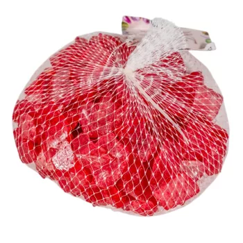 Dekor üvegkavics piros 2cm 500g