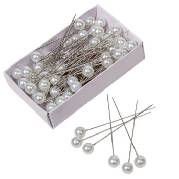 Dekor dísztű fehér 8mm 80db-os