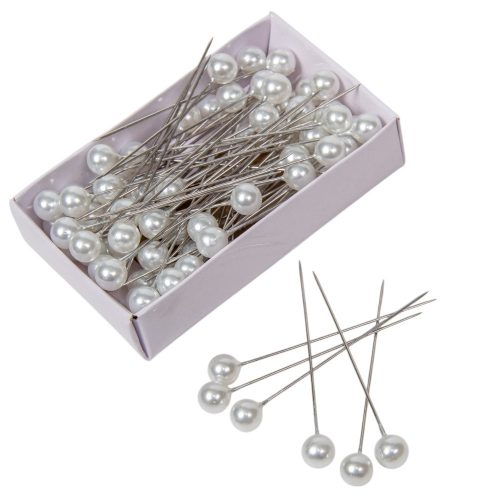 Dekor dísztű fehér 8mm 80db-os