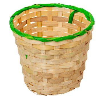 Bambusz kaspó kerek natúr-zöld D17cm M15m