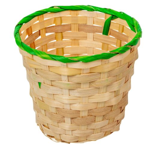 Bambusz kaspó kerek natúr-zöld D17cm M15m