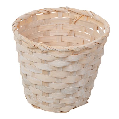 Bambusz kaspó kerek fehér D17cm M15m