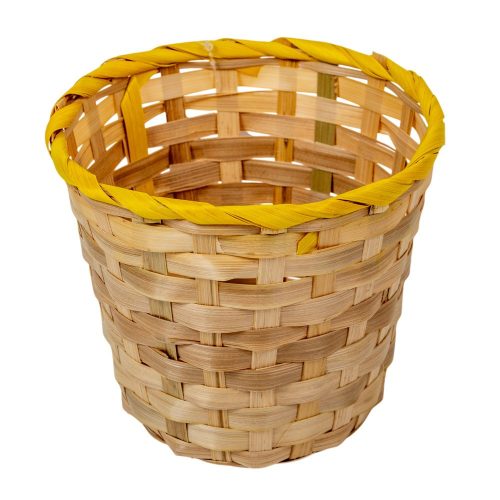 Bambusz kaspó kerek natúr-sárga D17cm M15m