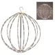 Stilizált gömb 90 LED-es programos elemes (elem nélkül) meleg 30cm