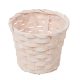 Bambusz kosár kerek fehér D13cm M10cm