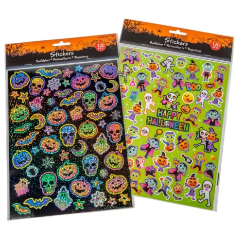 Halloween matrica szett 120db-os 2lapon  (19x25cm)