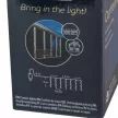 Fényfüggöny 240 LED-es transparens adapteres meleg 2x2m
