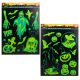Halloween ablakmatrica sötétben világító 35cm x 43cm