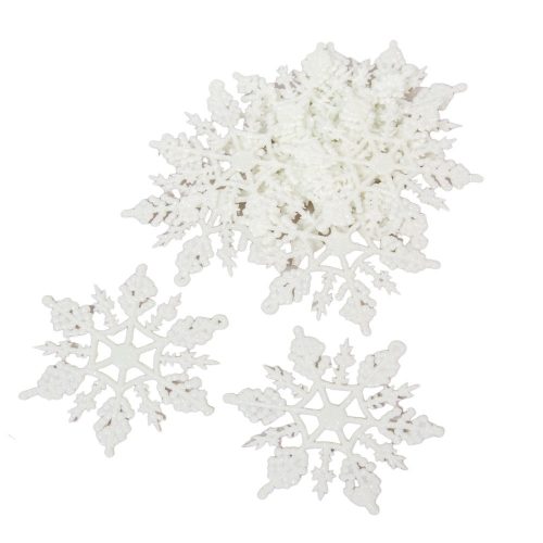 Hópihe glitteres fehér 10cm 12db-os