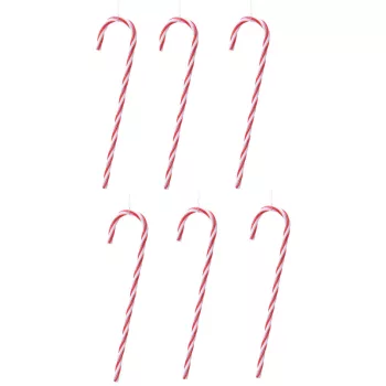 Nyalóka műa. piros-fehér 9cm 6db-os
