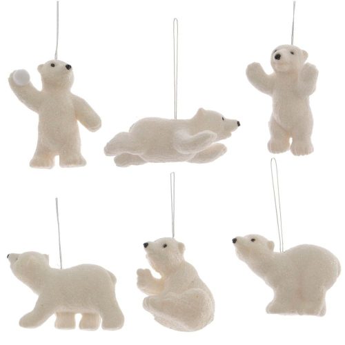 Jegesmaci műa akasztós fehér 8cm