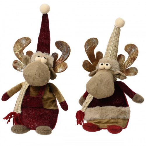 Szarvas ülő textil M30cm