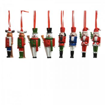 Karácsonyi figura akasztós poly. 5,5cm