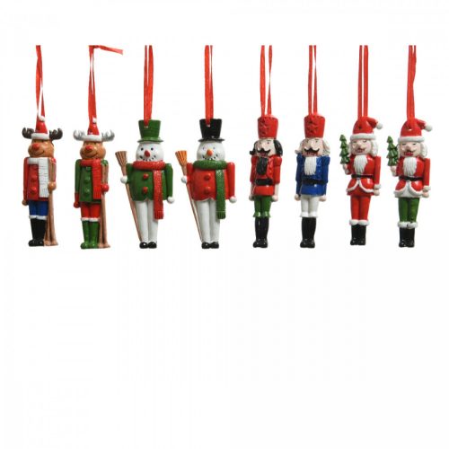 Karácsonyi figura akasztós poly. 5,5cm