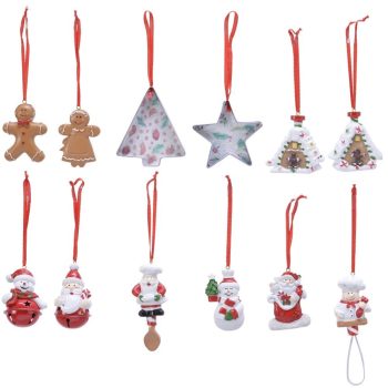 Akasztós karácsonyi dísz 5cm