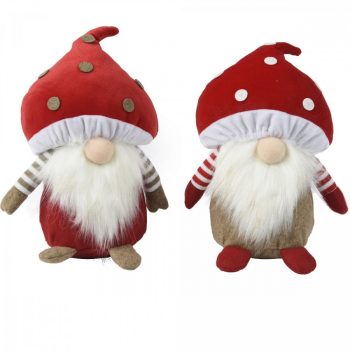 Gomba kalapos manó textil 26cm