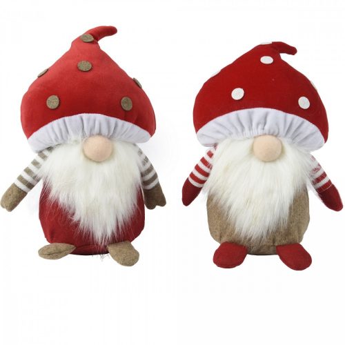 Gomba kalapos manó textil 26cm