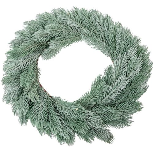 Fenyő koszorú deres D38cm