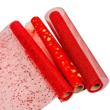 Dekor tekercs háló piros 35x200cm