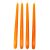 Lakkozott szálas gyertya 290x22mm narancs 10db/csom (db ár)
