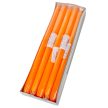 Lakkozott szálas gyertya 290x22mm narancs 10db/csom (db ár)