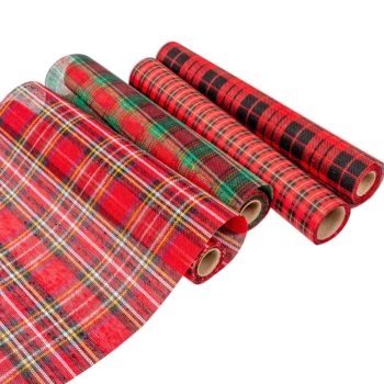 Kockás dekor anyag 35x200cm