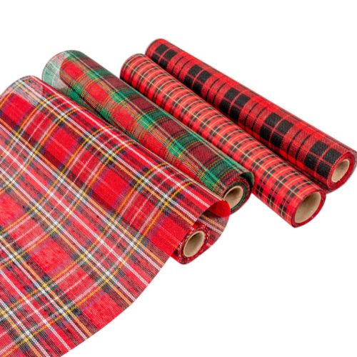 Kockás dekor anyag 35x200cm