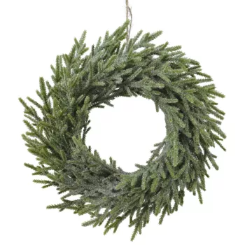 Fenyő koszorú glitteres D30cm 