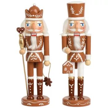 Diótörő figura fa mézeskalácsos M18cm 